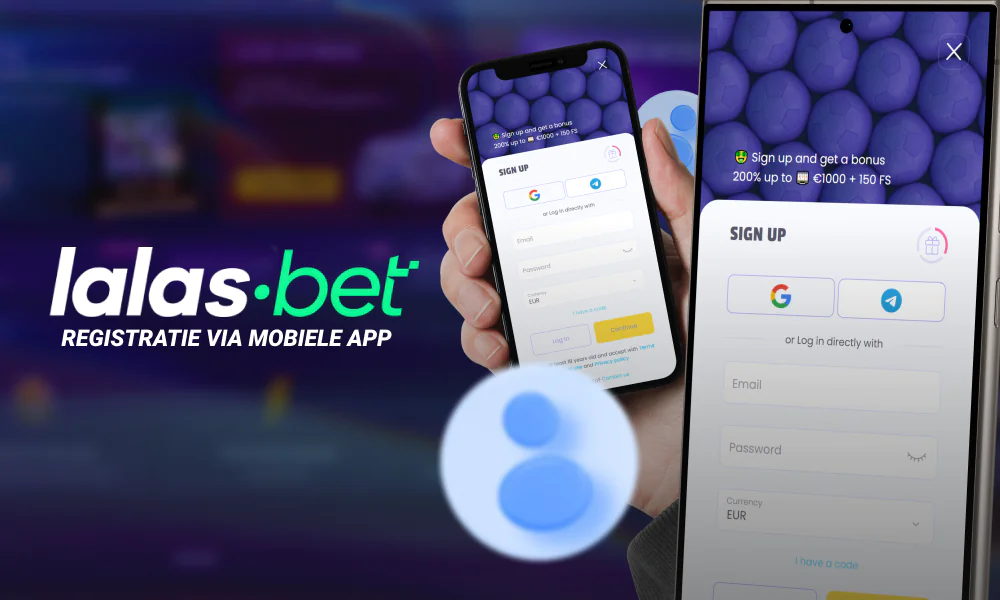 Registreer je eenvoudig via de Lalabet mobiele app en begin met spelen