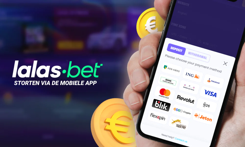 Met de Lalabet mobiele app kun je eenvoudig stortingen doen via je smartphone of tablet