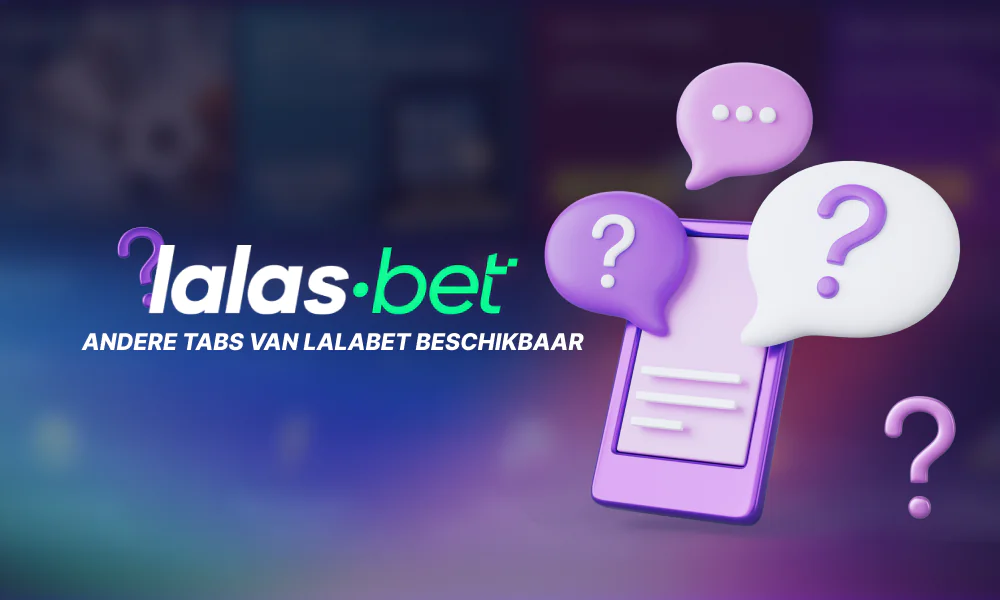 Andere secties op de Lalabet-website voor de Nederlander